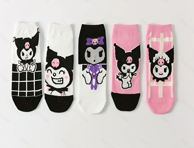 Calcetines coreanos de caricatura, estilo casual, corte bajo, modelo Crayon Shin-chan, en stock.