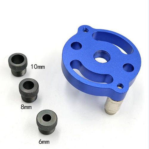 Woodworking straight hole punch self-centering round wood tenon opening 6 8 10mm drilling positioner drilling auxiliary tool