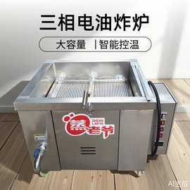 电炸炉商用380v大功率大容量休闲食品炸豆腐油炸锅自动控温油炸炉