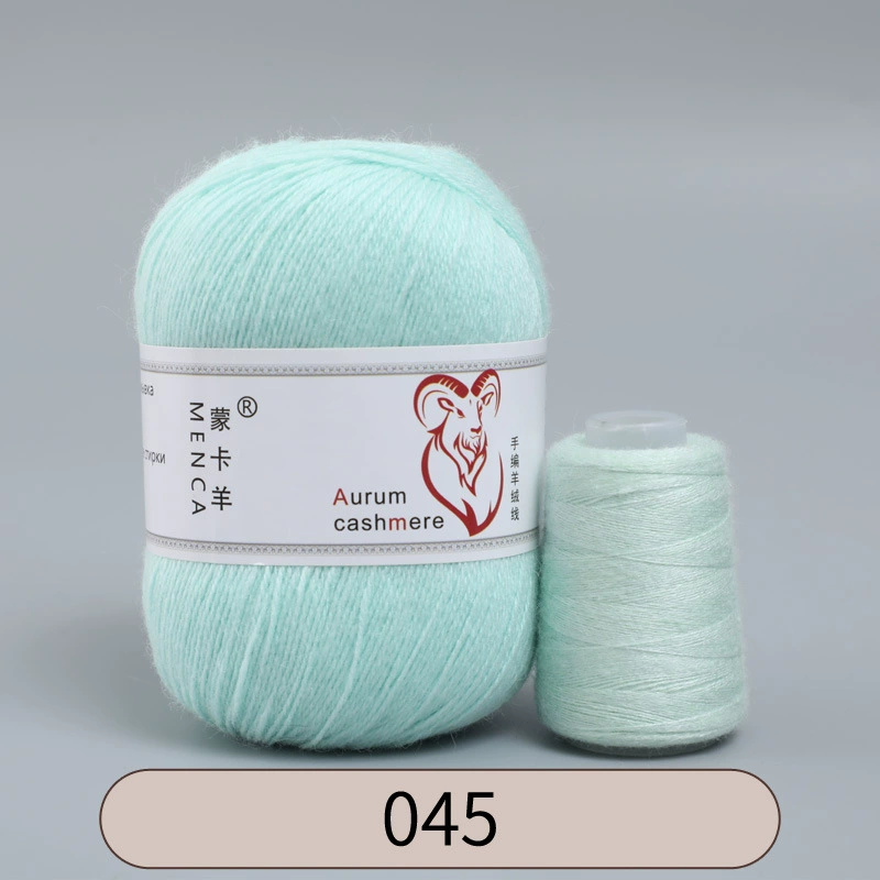 Пряжа со смесью кашемира (Aurum cashmere), для ручного вязания, клубок 50 г, мягкая тонкая