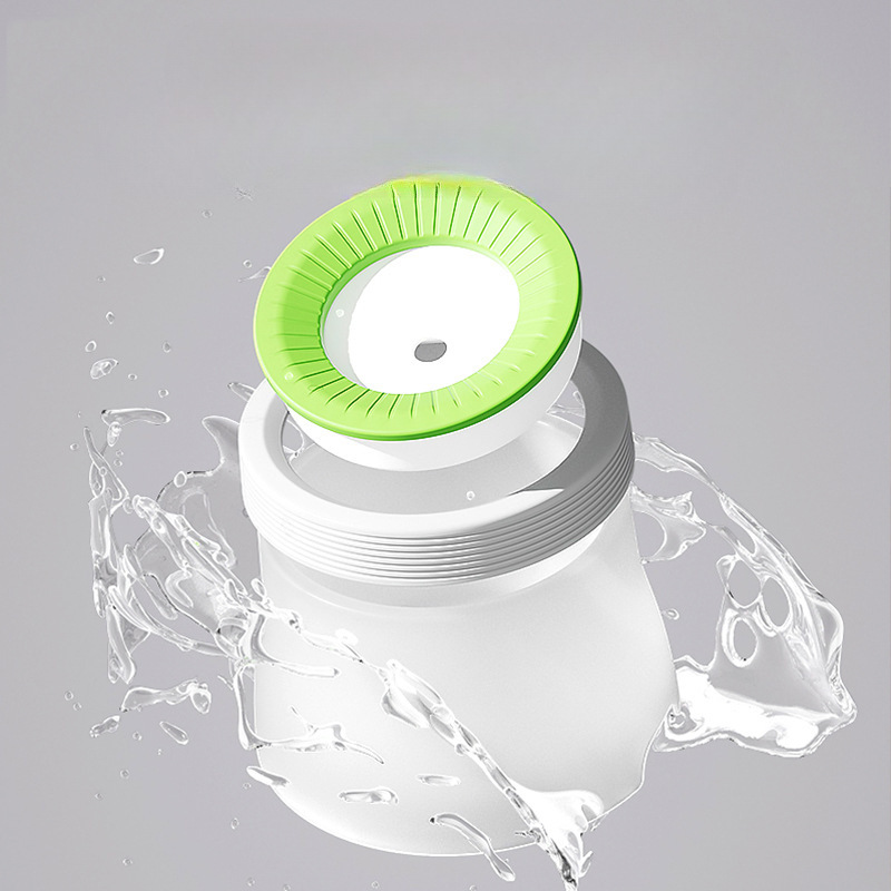 Tazón de agua de boca húmeda, un solo tazón a prueba de polvo y bacteriostasis, agua ajustable, fácil de limpiar, perros y gatos, tazón de agua doméstica.