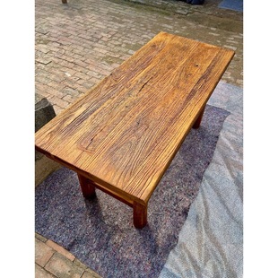 Old Elm Door Panel Table Weathered Board Old Wood Board Old Bar Solid Wood Log Nostalgic Tea Table Tea Table