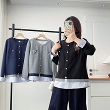 2025秋季新款胖MM大码女装韩系时尚洋气百搭短款开衫外套 H97 179