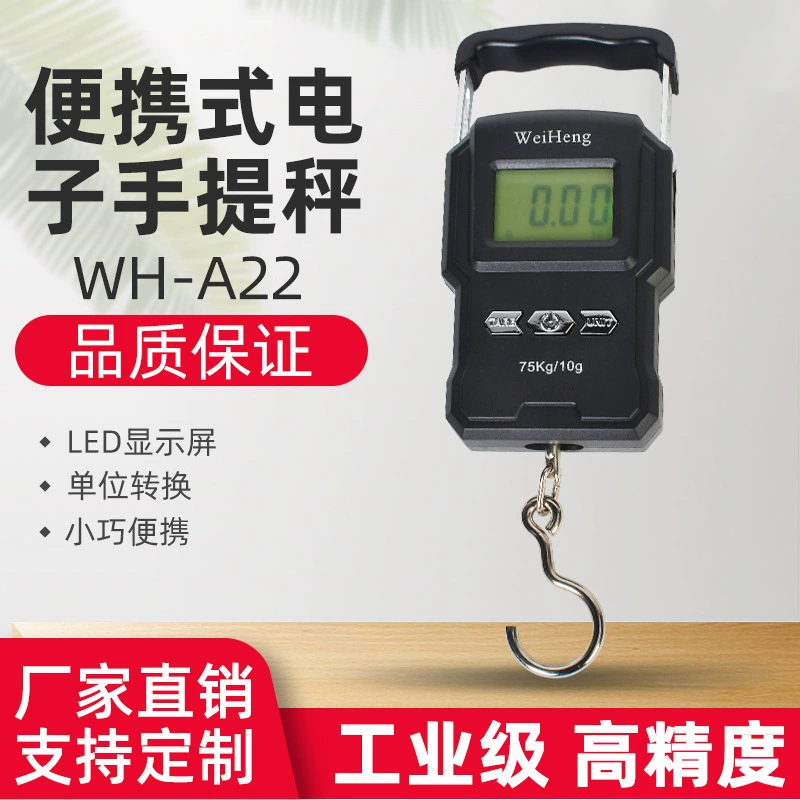 WH-A22 портативные электронные Экспресс-торговые весы с рулеткой бытовые портативные весы крюк