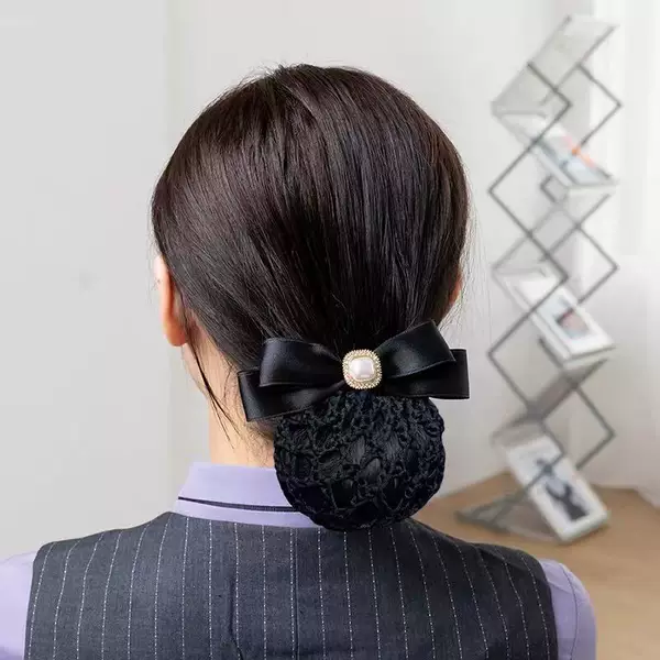 Work Head Flower Female Professional Hair Net Nurse Front Desk Hotel Waiter Net Bag Bank Flight Attendant Hair Accessories Headdress