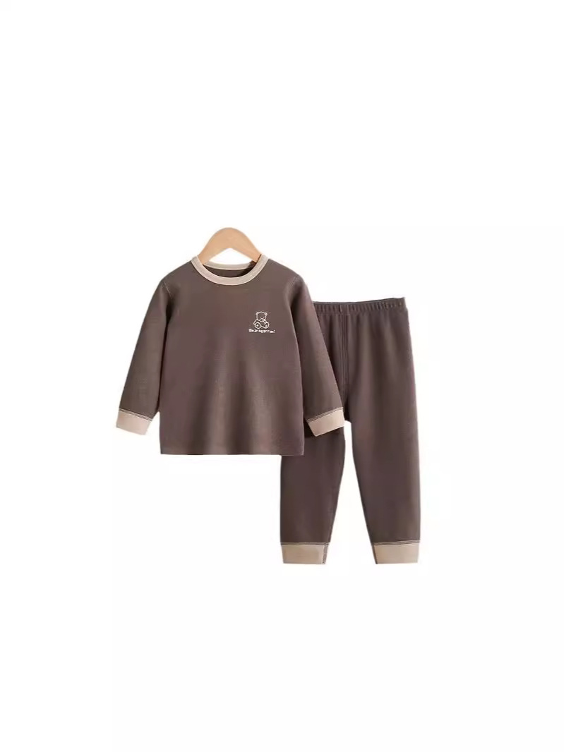 [almacenamiento de calor y calentamiento] ropa doméstica para bebés primavera y otoño conjunto de pijamas separados para bebés otoño y invierno ropa interior cálida