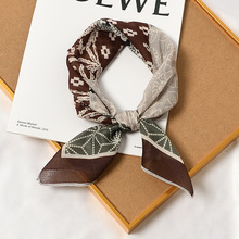 丝巾发带腰果小方巾女韩国文艺棉质百搭时尚春秋新款气质领巾围巾