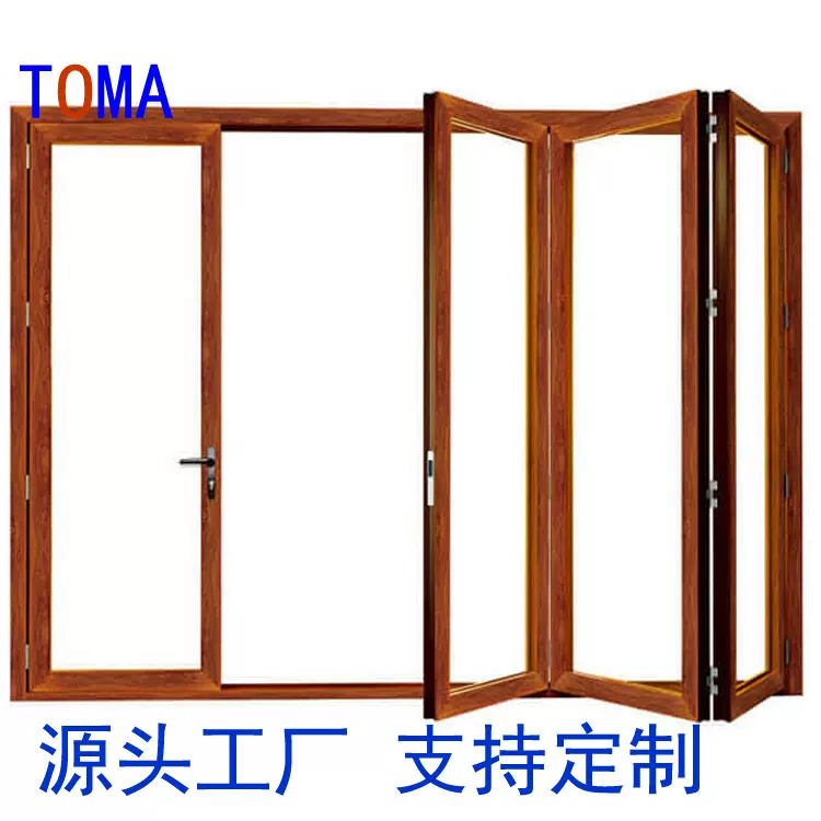 厂家供应可平开可推拉可折叠的玻璃铝合金门窗断桥铝合金门窗