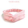 Knitted demi-season headband, hair accessory, European style, Korean style