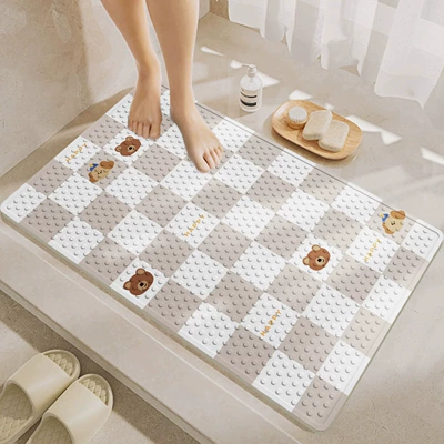 Avtomobil döşəmə paspasları – Pattern Printed Bathroom Non-Slip - panda-and-dog-no-42-3665cm-official-authentic-product