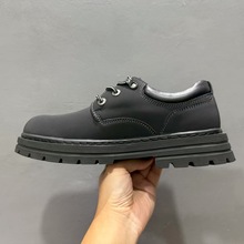 高版本添家马丁靴男低帮英伦工装大码男鞋大头马丁鞋休闲户外