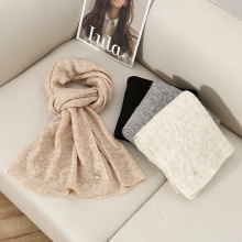 2025新款羊绒围巾秋冬韩版时尚百搭镂空针织披肩男女情侣休闲围脖