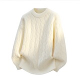 MY5233P50暴风眼2026秋季青少年运动圆领宽松针织套头衫长袖毛衣，男装针织衫/毛衣，星座614