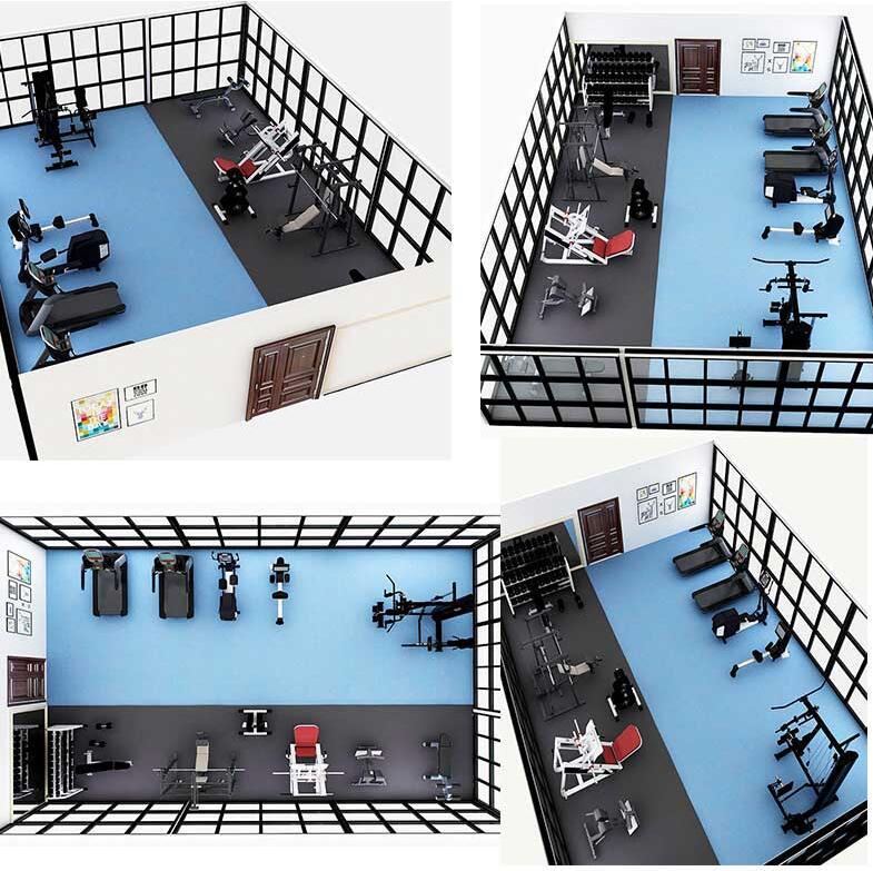 Máquina comercial Smith sentadilla rack interior volador pájaro pórtico integral entrenador oblicuo Squat Press rack equipo fitness