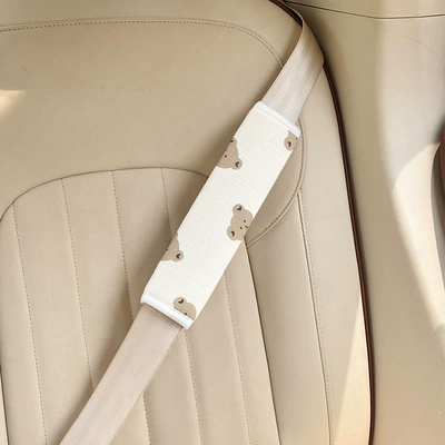 Auxiliary Belt, Seat belt shoulder pad - double-layer-gauze-bear-shoulder-pads