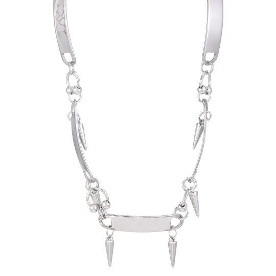 Punk style street rivet cross clavicle chain dark choker niche exaggerated necklace male y2h jewelry female
