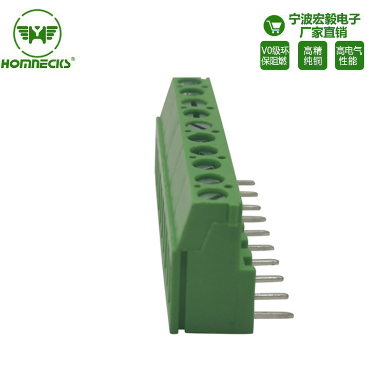 90 Degree Bent Pin Screw Terminal Block 129 5.0/5.08mm Pitch Adjustable Pcb Terminal Can Be Customized