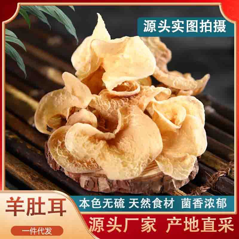 羊肚耳干货特产珍珠菌白木耳竹耳菌沙耳菌蘑菇野生菌批发商用精选