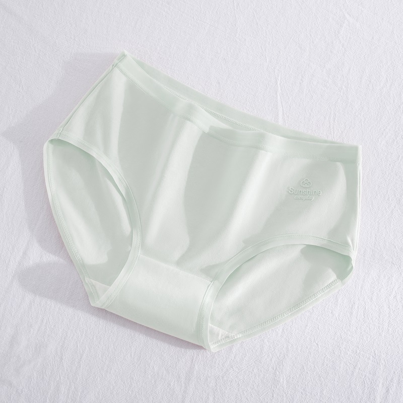 Calzoncillos de algodón puro para niñas japonesas de cintura media pantalones cortos de triángulo cabeza de algodón entrepierna antibacteriana para niñas bragas transpirables sin costuras para mujeres