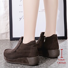 C 24485 leather ankle boots ���ޱ�ů��ͲƤѥ�羳��ó����