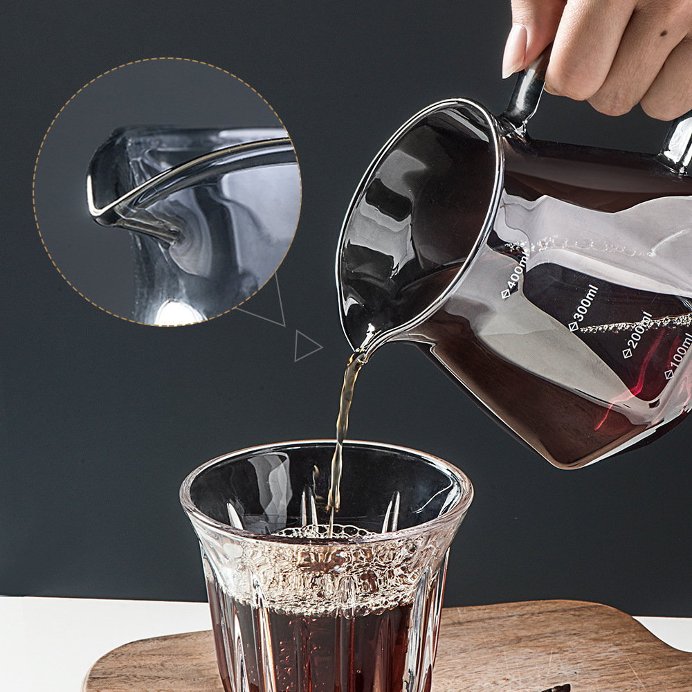 Cafetera de café compartida, cafetera de mano, cafetera de nubes, conjunto de vidrio resistente al calor, cafetera de café, cafetera de infusión, utensilios de café
