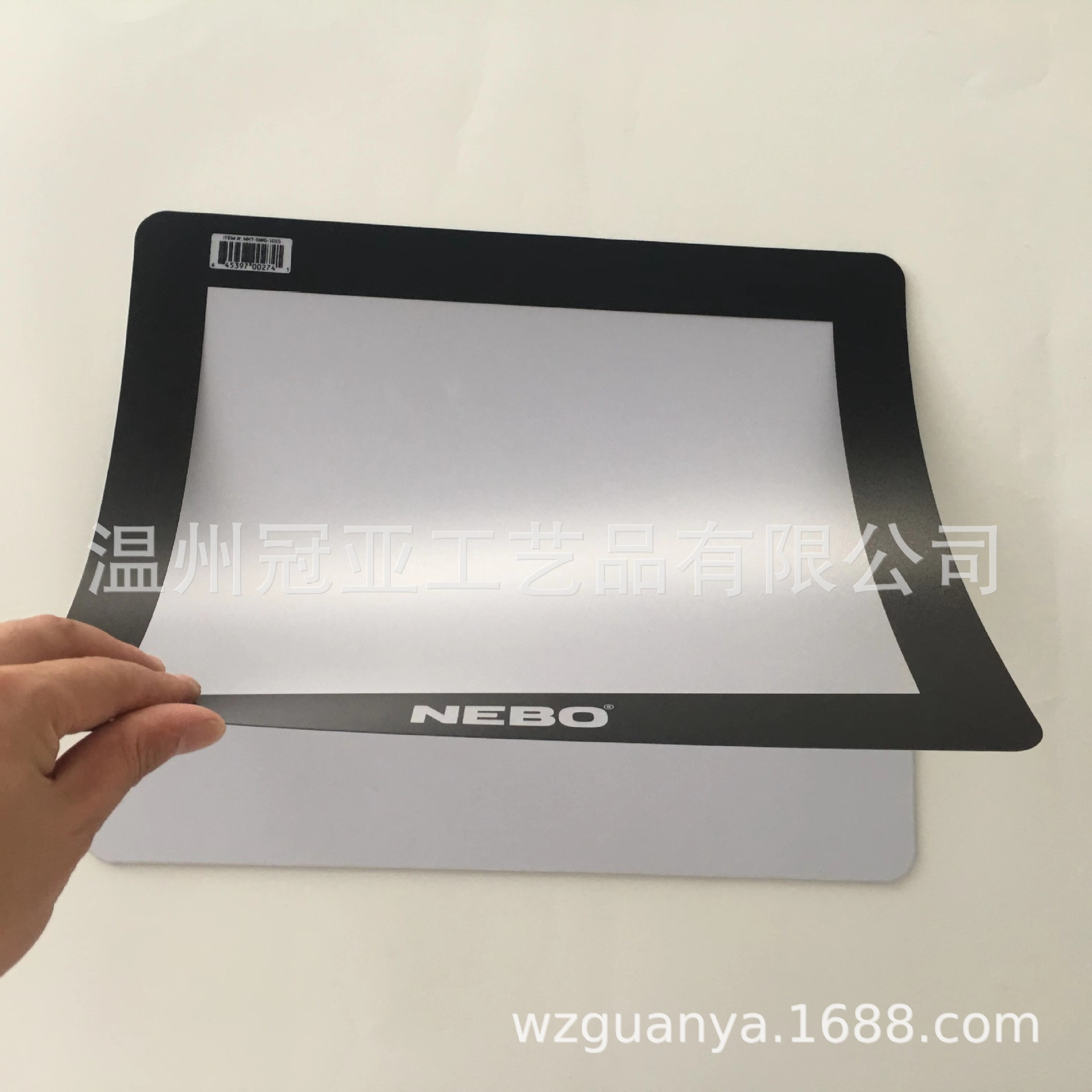 定做橡胶底PVC磨砂可掀页式翻页相框桌垫 PVC翻页鼠标垫