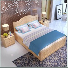 实木床1m1.2m1.5米单双人床储物床箱体主卧1.8简易卧室气压高箱床