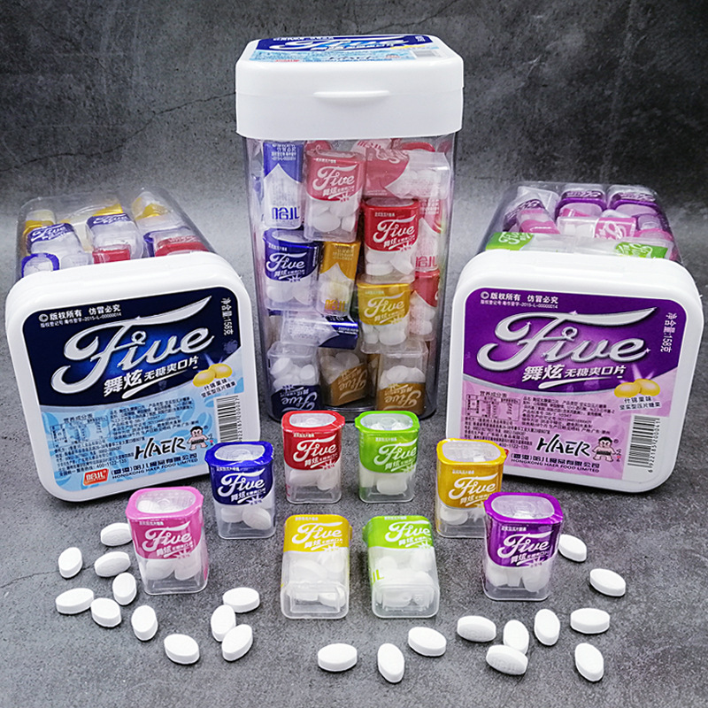 哈儿舞炫无糖爽口片水果味糖果压片糖接吻糖学生宿舍小零食品