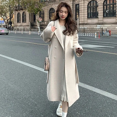 秋冬の新型ファッションの韓国風の毛はコートの女性がゆったりしています。