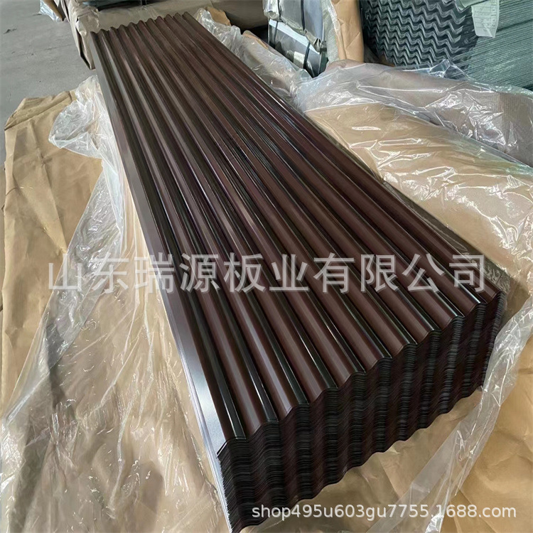 彩钢瓦屋面板屋顶板900 840 750T型瓦836 780 900波浪瓦彩涂瓦