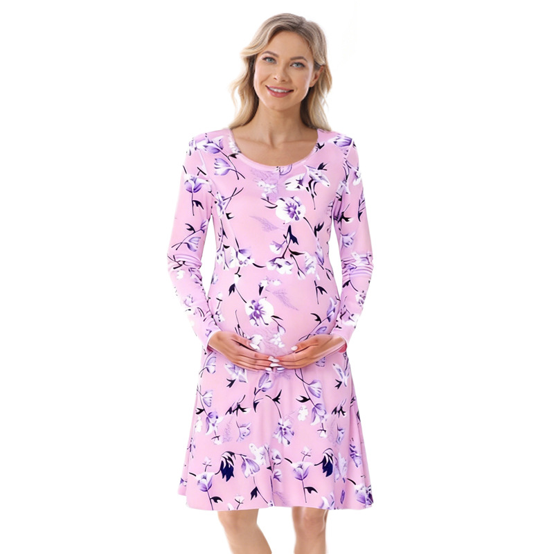 Stilfuld ventekjole til efterår og vinter rund hals casual_voghion.com