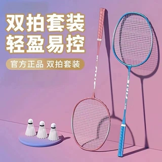 高颜值-超耐打羽毛球拍攻守兼备学生成人实惠训练娱乐比赛专用拍