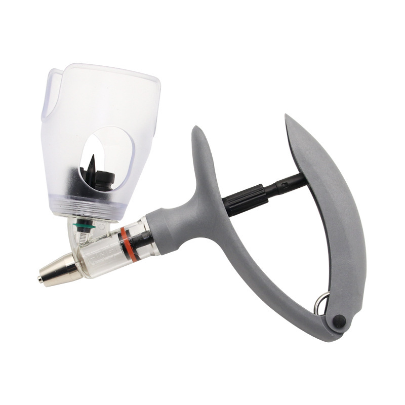 Veterinary Continuous Syringe, Veterinary Vaccine Adjustable Continuous Syringe, Injection Syringe for Pig, Cattle, Sheep, Chickens and Ducks