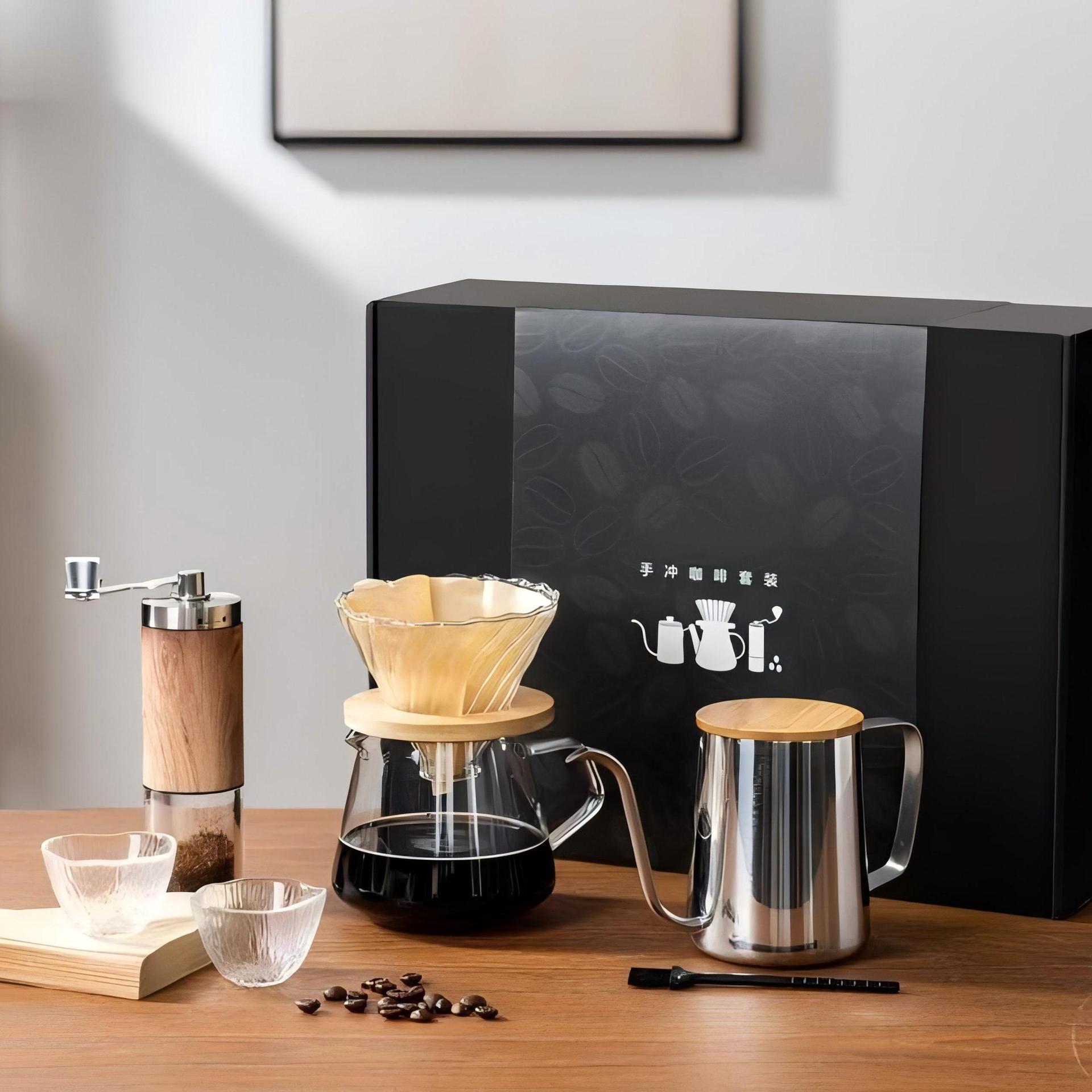 手冲咖啡套装咖啡机咖啡套装礼盒户外咖啡套装咖啡机磨豆机手摇新