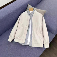 美式休闲潮牌棒球服男款外套春秋款设计感高级痞帅宽松工装夹克男