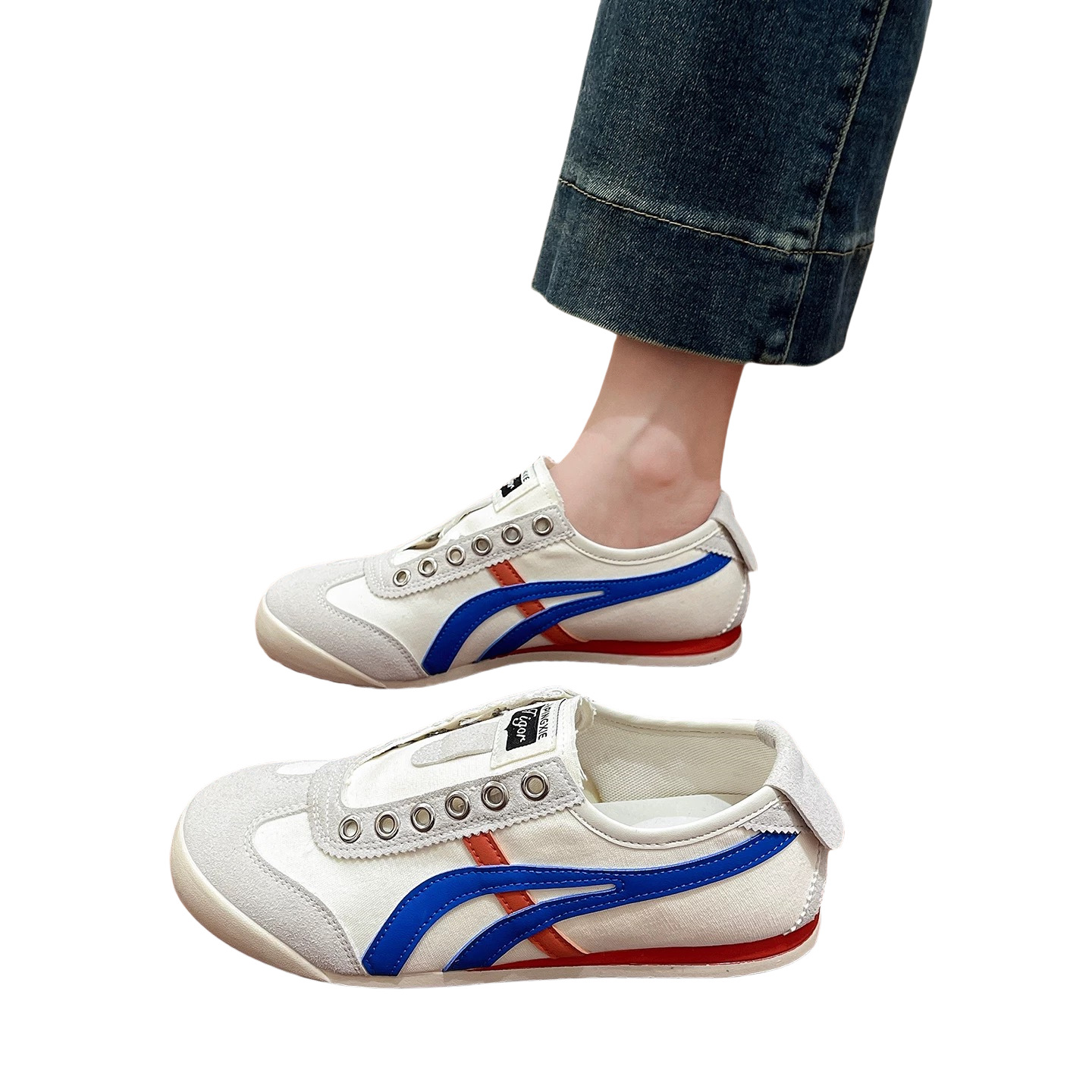 Zapatos de entrenamiento de mujer con suela suave de verano y otoño zapatos casuales con un pedazo de zapato deportivo de pizarra pequeña zapatos de entrenamiento de verano