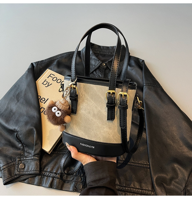 クロスボーダーバッグ ニッチデザイン バケットバッグ Pu ファッション レディースバッグ シングルショルダー クロスボディバッグ ハイエンド スモールバッグ 通勤バッグ|undefined