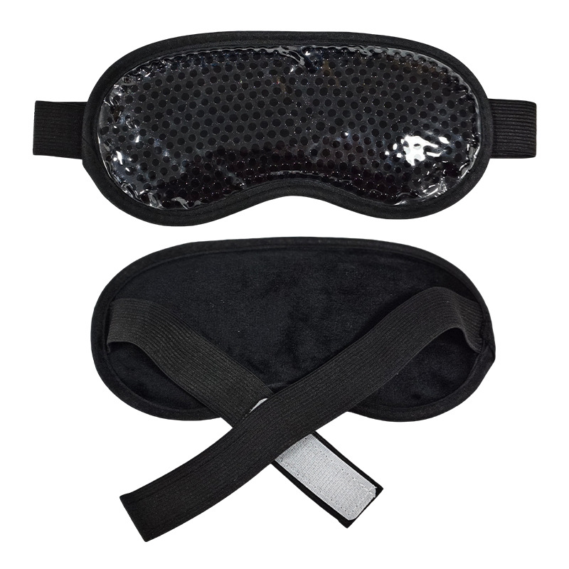 Máscara de Ojos Refrescante y Calefactora, Éxito de Ventas Transfronterizo, en Existencia, Máscara de Ojos de Gel de Cristal de Hielo de Felpa de PVC, Personalización de Compresas de Hielo