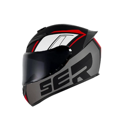 Men and Women, Safe for All | Motorcycle Safety Supplies - foreign-trade-model-matte-gray-ser-black-mirror-s