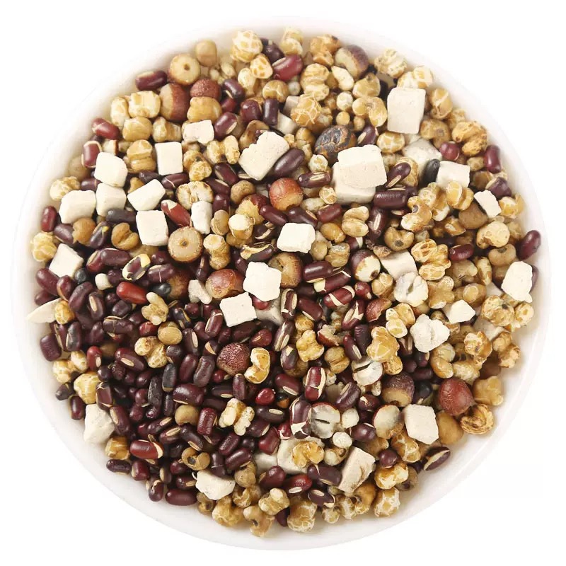 Red Bean Coix Seed Tea 500g Canister Adzuki Barley Herbal Blend for Daily Wellness Brewing in use