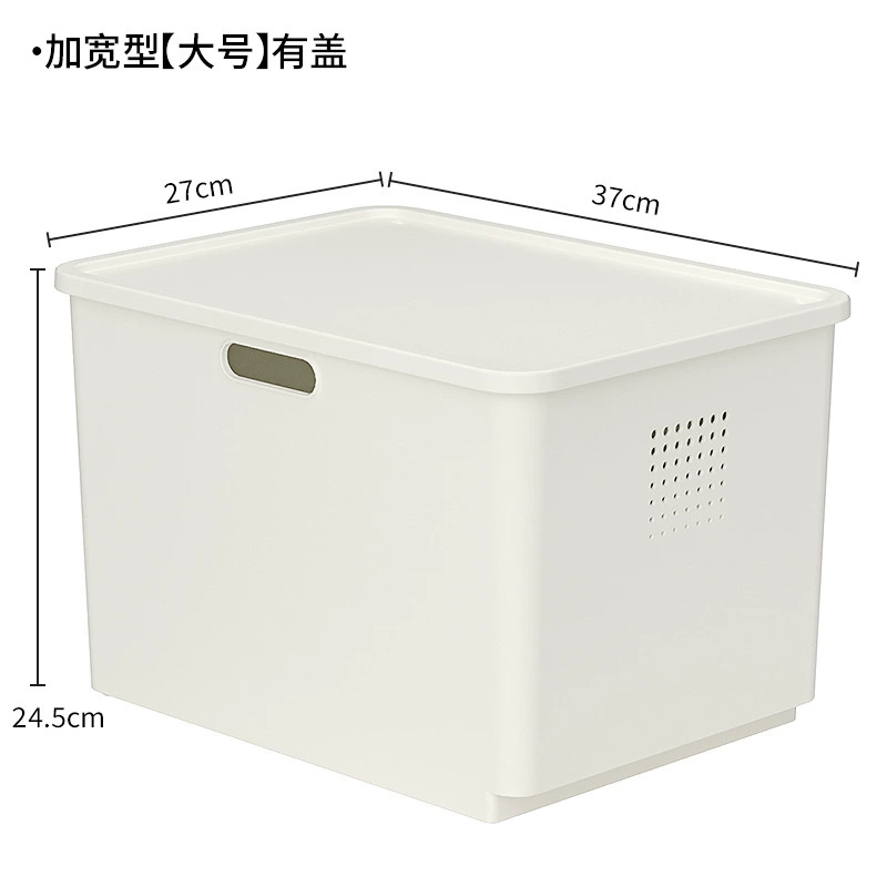 Plastic Storage Basket Box, Stackable Table Storage, Plastic (PP), Multiple Sizes & Lid Options