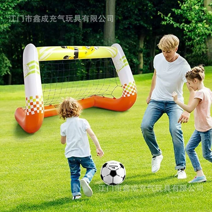 Надувная футбольная рамка на открытом воздухе газон выходные родительские игры игрушки надувные футбольные ворота надувные ворота с футбольной сеткой