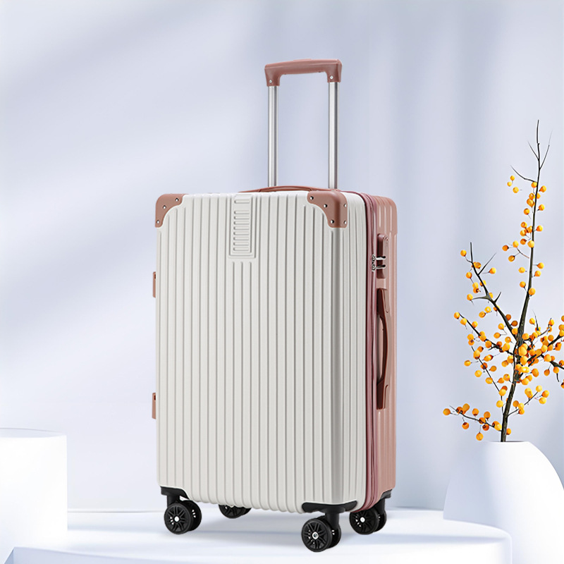 Maleta con ruedas universales, maleta con ruedas para estudiantes, maleta de 20 pulgadas, maleta de viaje, maleta con cerradura de código de embarque, maleta de cuero de gran capacidad.