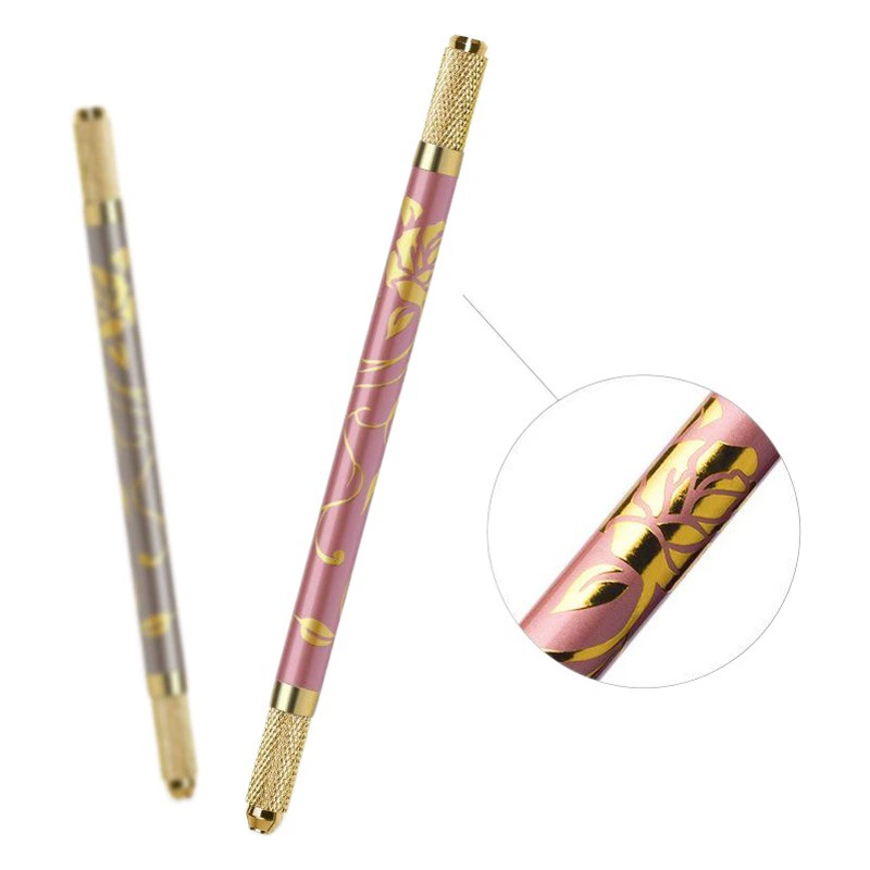 Фабрика прямых продаж двухголовая ручка для вышивания розы № 38 карандаш для бровей Корейская многофункциональная ручка для вышивки татуировки ручной работы