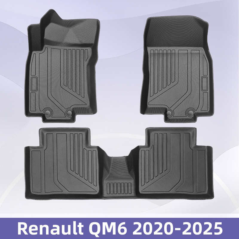Para Renault QM6 2020 - 2025 TPE Foot Pads 3D All Weather Backpack Pad