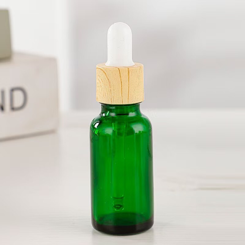 现货批发绿色玻璃精油瓶香水分装瓶化妆品瓶子避光防漏精油滴管瓶|undefined