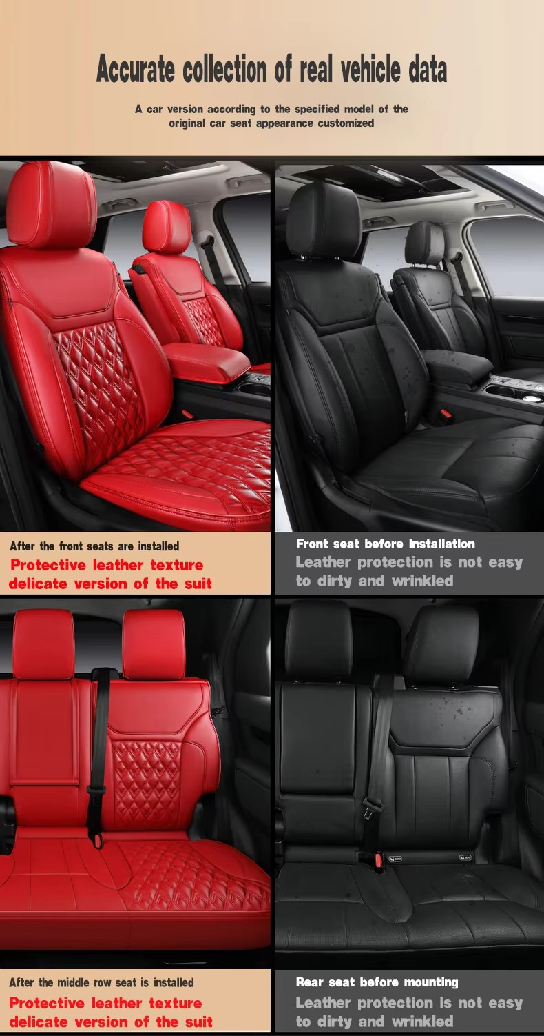 Suitable for Toyota Cruiser Seat Covers, Full Surround Four-Season Special Seat Covers, Interior Modification Leather Car Seat Cushions