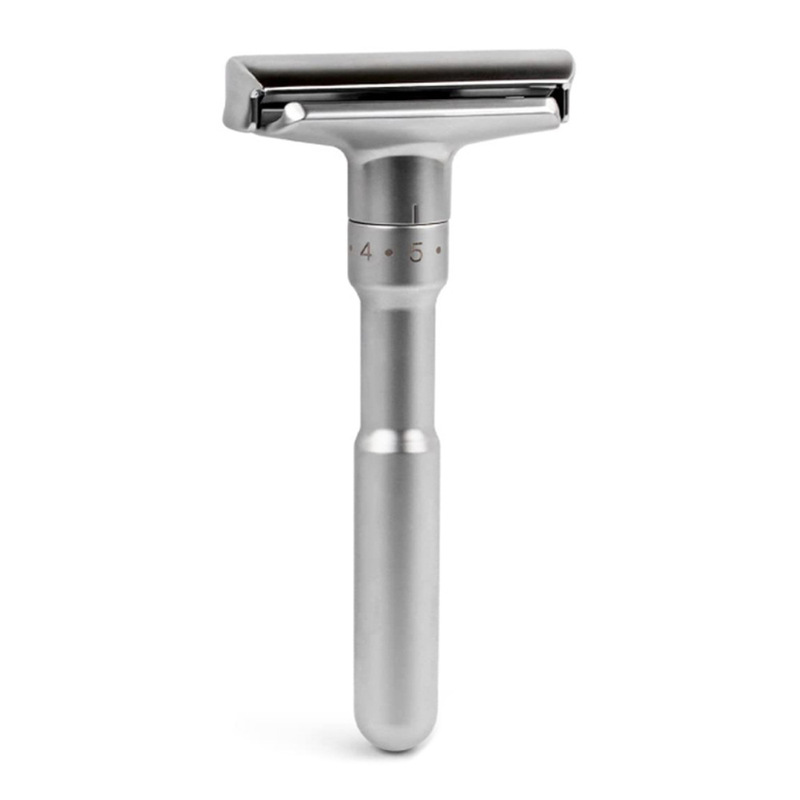 Cross-border best-selling vintage razor, manual shaving razor with adjustable sharpness, double-sided blade razor, safety razor stand