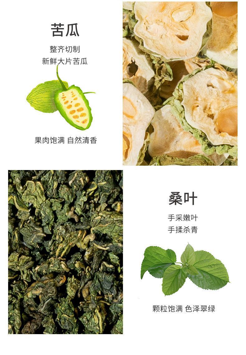 Sang Ye Shuang Gua Tea Mulberry Leaf Bitter Melon Winter Melon Tea Bags 30 Count 90g Sugar Free Wellness Brew specifications