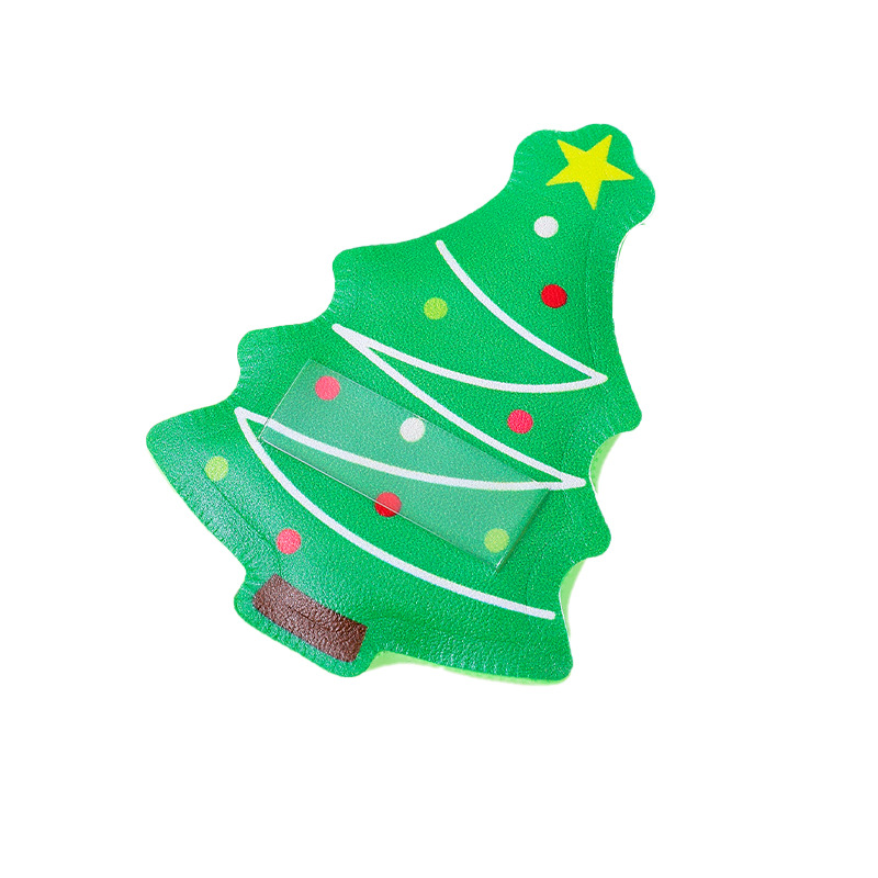 Fábrica personalizada árbol de Navidad polvo de algodón espesar transfronterizo no látex cosmético almohadilla de aire huevo cosmético mayorista